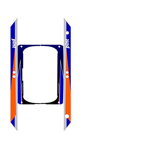 Graphics for OneWheel Pint, Surge Blue design, Rail decals only, EARTH SURF DESIGNS by Senge Graphics Inc.