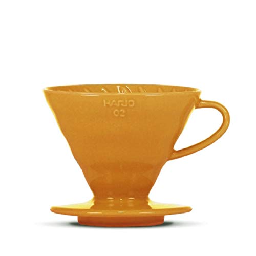 Kaffeefilter/Handfilter V60 aus Porzellan Größe 02 Orange von HARIO