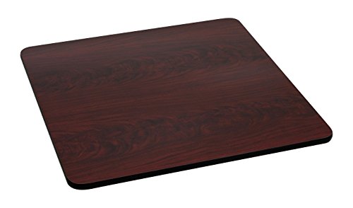 Flash Furniture 36'' Square Table Top with Black or Mahogany Reversible Laminate Top