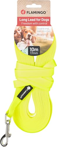 Dog Training and tracking leash Caspar Fluo yellow 10m 17mm, 524051 - 10 m x 17 mm - Image 2