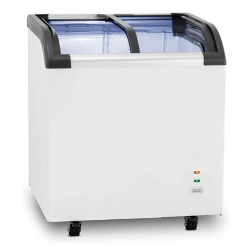 Congélateur Coffre - 180 Litres – Vitre Inclinée Coulissante – Température -18°C –...