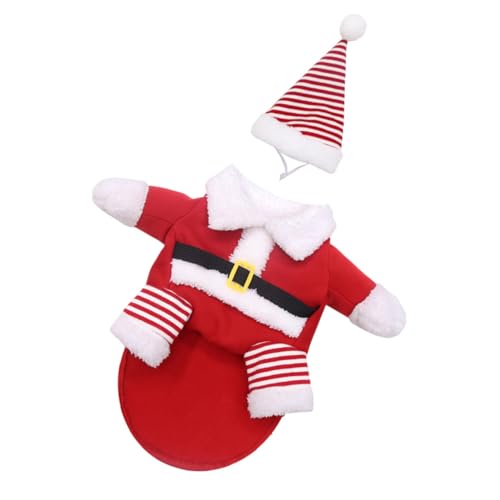 Disfraz Navideño para Perros y Gatos SUPVOX 5XL Rojo