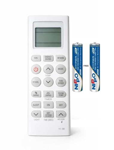 Image of 7-SAT Compatible with Lg AC Remote Original Suitable for Split & Window Model-AC-36I (Come with 2 AAA Batteries)