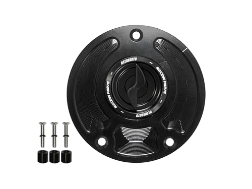 Bouchon essence Accossato noir à cliquet pour moto Kawasaki Versys 650 2009