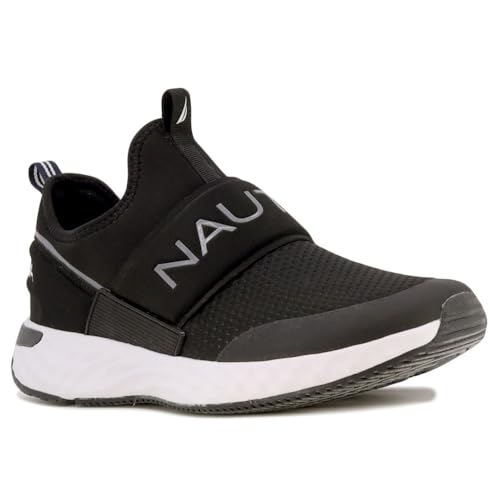 Image of Nautica Men's Slip-On Sneakers - Casual Fashion Shoes for Walking, in Medium & Wide Widths
