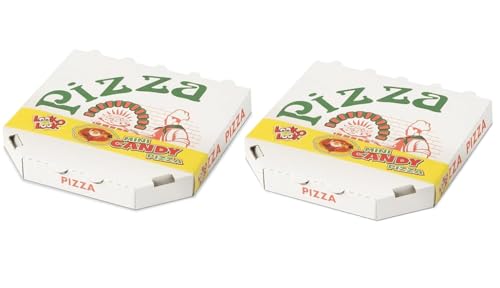 2er Set Look-O-Look Mini Pizza 2x85g (170g) – Lustige Süßigkeiten Pizza, originelle Geschenkidee