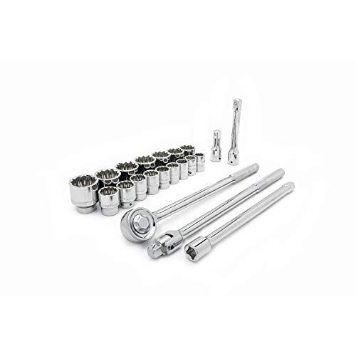 Crescent 21 Pc. 3/4" Drive 12 Point Standard SAE Mechanics Tool Set - CTK21SAEN