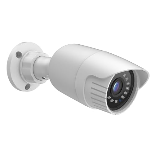 CQH 4MP PoE IP Turret Bullet Camera with, IP Security Camera Outdoor Indoor Wired, Night Vision 65ft, Human Motion Detection, Waterproof IP66, 2.8mm Lens, 24/7 Recording
