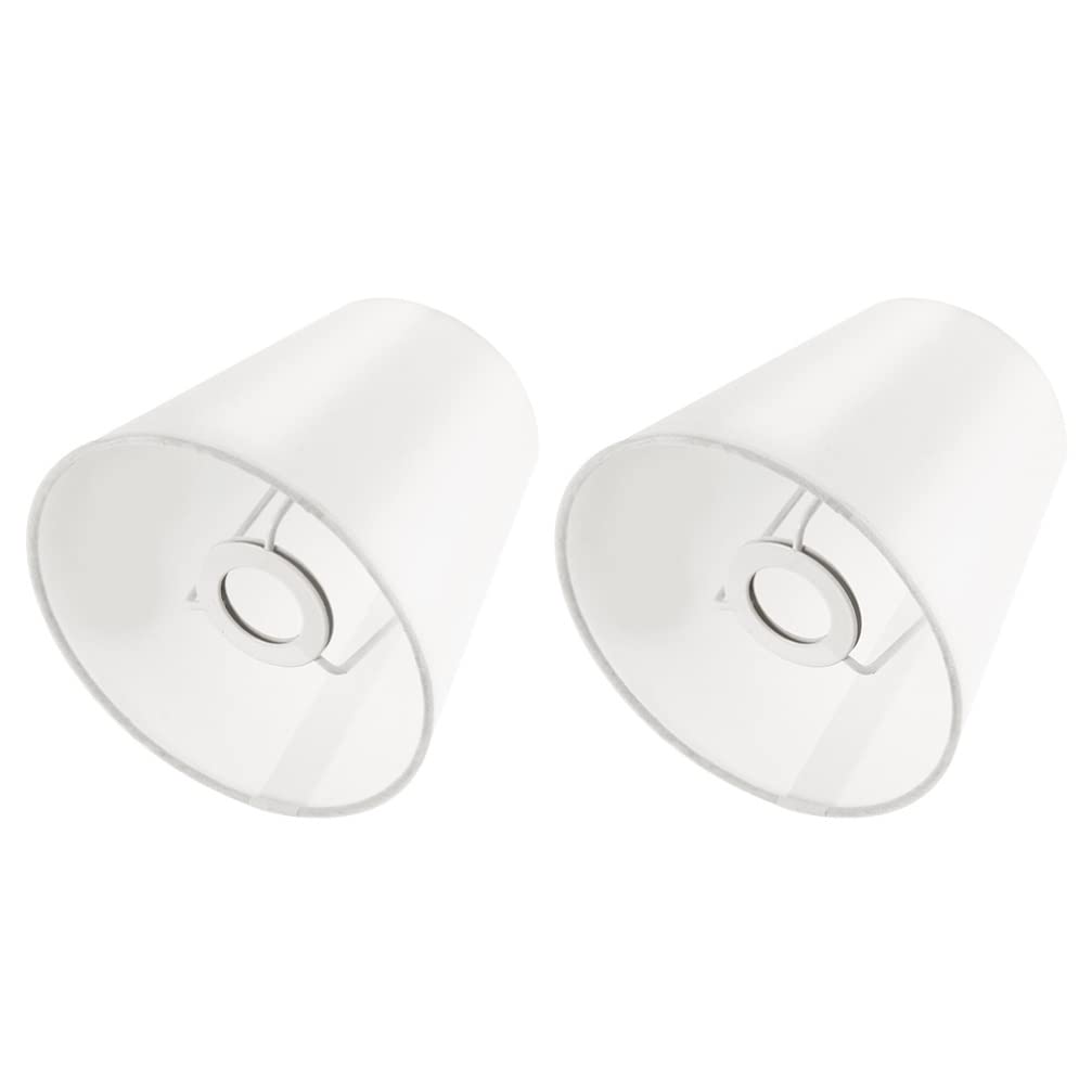 Cloth Lamp Shade, drum lamp shades 2PCS Simple Fabric Lampshade Barrel Chandelier Wall Lamp Shade for Table Lamp Floor Light Home Decor, light bulb covers Cream lamp cover