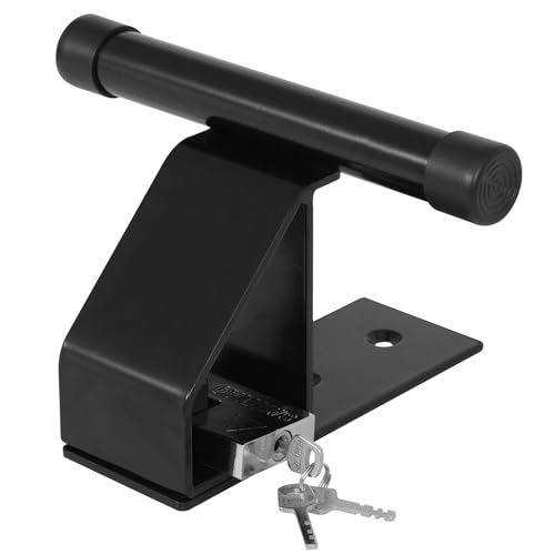 Homullel Garage Door Defender Security Lock System for Up Over Garage Doors on Concrete Floors Heavy Duty Steel Black Powder Coated