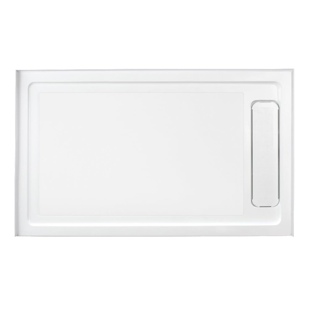 Anti-slip White Shower Base 60 x 36 in. with Side Hidden Drain
