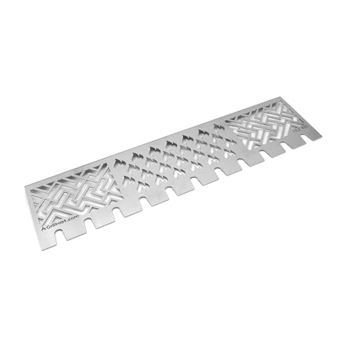 Grillrost.com Das Original Edelstahl Multistation | Warmhalterost für Napoleon LEX485 | mit Drumstick Halterung | 3mm stark