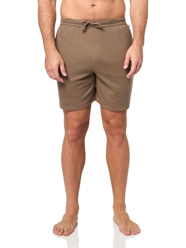 Image of BOSS Men's Waffle Contrast Logo Lounge Shorts