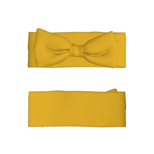 Solid color gold Baby Bow Headband. Comfortable baby headband, suitable for daily wear and photo props.2
