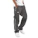 BDRFSAYH Men's Cargo Pants Linen-Style Casual Work Trousers Summer Lightweight Beach Golf Hiking Elastic Waist Sweatpants Breathable Outdoor Lounge Pants for Men