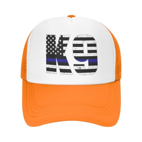 Police K9 Thin Blue Line Trucker Hat Snapback Mesh Baseball Cap Unisex2