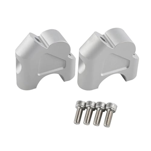 Adaptador montaje elevador plata de aluminio resistente para moto