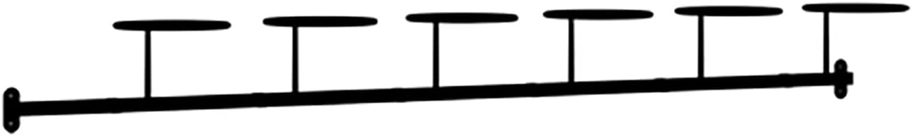 Metal Hat Holder Rack Display Wall Mount, Modern Horizontal Caps Organizer Stand with Circular Hooks, Home/Store/Cloakroom (Black Hold 2 Hats)