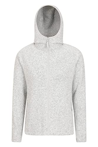 Mountain Warehouse Nevis Full Zip Womens Fleece Jacket - Lightweight, Compact & Breathable Coat with Pockets - For Spring Summer Walking &Travelling Grey Women's Size 10 - Image 2