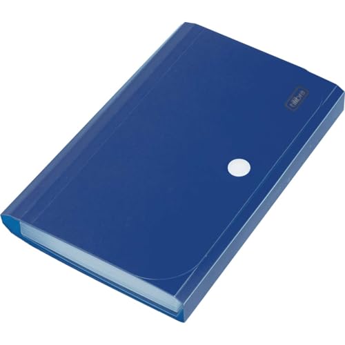 Tilibra - Pasta Sanfonada Polipropileno A4 12 Divisões Color Azul