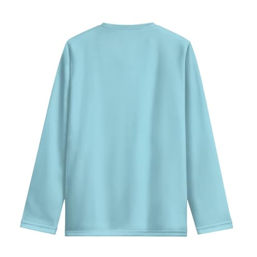 Image of Girls Long Sleeve Shirt with Cute Graphic Casual Pullover Tops 3-16Y