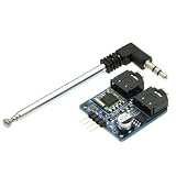 mophrati Universelles 3,5 mm Stereo Funkmodul mit hoher Empfindlichkeit Mehrzweck Audio FM Empfänger 76 108 MHz Frequenzkabelantenne