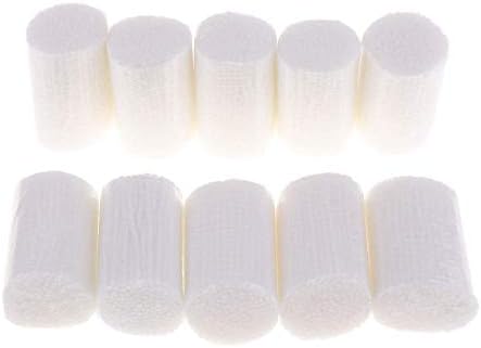 Tenlacum 10 Pcs of Knotted Wool, Knotting Yarn, Crochet Yarn, Wool, Woolen Yarn for Knotted Carpet/Pillows/Latch Hook, Crochet, Handicrafts, Home Textiles (White)