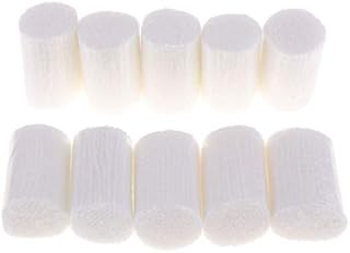 Tenlacum 10 Pcs of Knotted Wool, Knotting Yarn, Crochet Yarn, Wool, Woolen Yarn for Knotted Carpet/Pillows/Latch Hook, Crochet, Handicrafts, Home Textiles (White)
