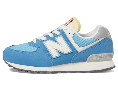 New Balance Kids 574 V1 70s Racing Lace-up Sneaker, BLUE/WHITE, 12 M Little Kid (4-8 Years)4