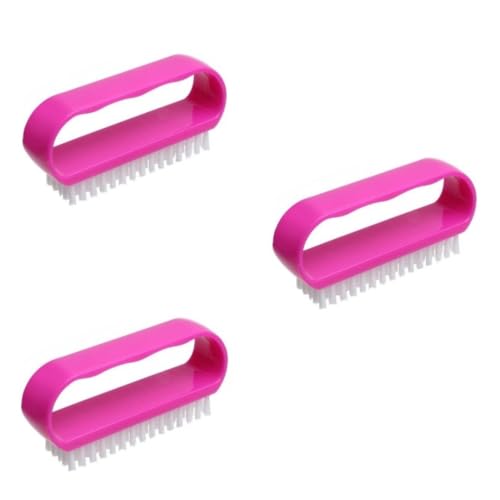 3 Unidades Escova Escovinha Multiuso Limpa Unhas Manicure Limpeza Delicada