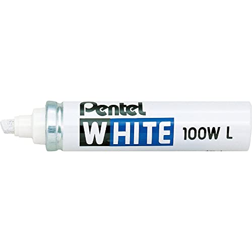 Marqueur peinture permanent blanc Pentel X100WL pointe biseautée lot de 6 - 2