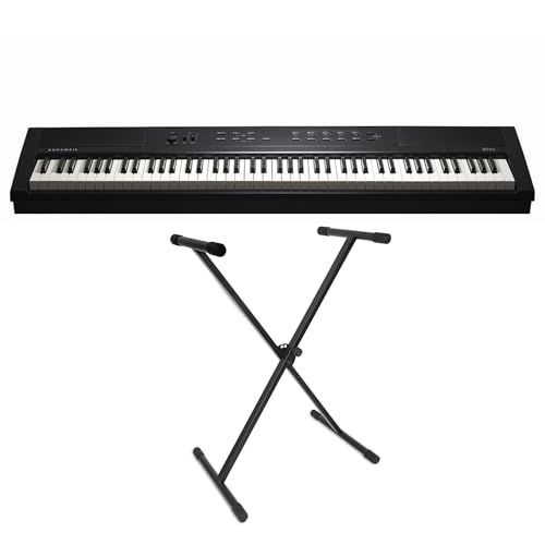 Kurzweil KAE1-LB Stage Piano Keyboard Schwarz 88 Tasten + keepdrum Keyboardständer