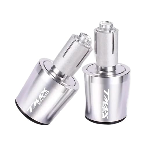 Poignées guidon moto T-MAX560 2020 : bouchons et embouts argent