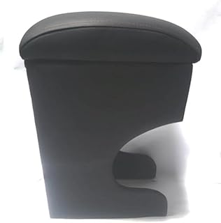 مسند ذراع للسيارة - مخصص لسيارة رينو داستر - اسود مع خطوط حمراء