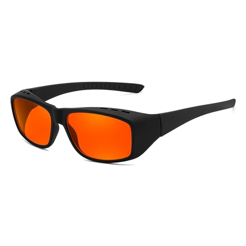 FEISEDY Fitover Blue Light Glasses Computer Gaming Eyeglasses for Better