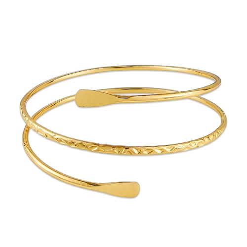 Brillantezza duratura: La placcatura in oro protegge il bracciale rigido da ossidazione e scolorimento. Anche con un uso quotidiano, mantiene il suo splendore lucido, rendendolo un accessorio affidabile e di lunga durata