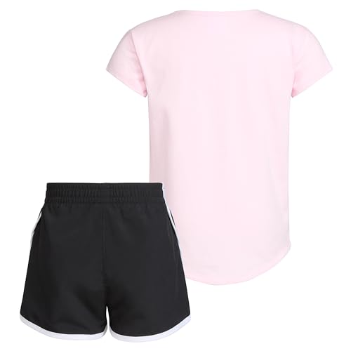 Image of adidas girls Graphic Tee & Gym Shorts T-shirt Set