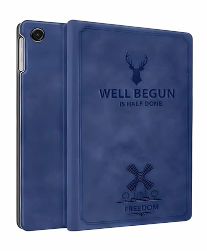 Image of ProElite Cover for Samsung Galaxy Tab A11 Plus 11 inch 2025, Deer Smart Flip Case Cover for Samsung Galaxy Tab A11+ 11 inch 2025, Dark Blue