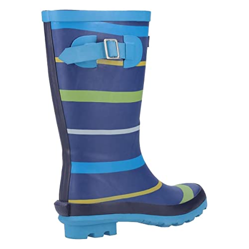 Cotswold Boys Stripe Wellington Boot (13 Little Kid) (Blue/Green/Yellow)4