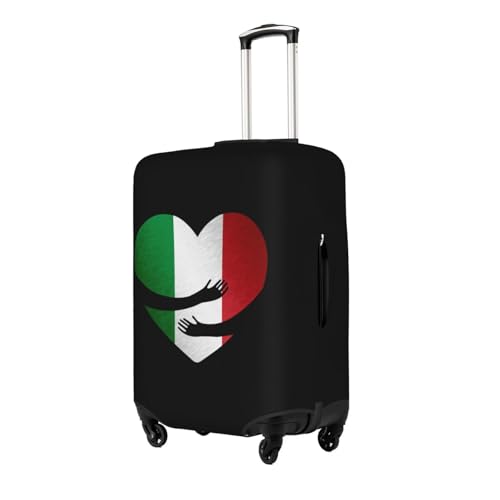 Travel Luggage Cover Italy Flag Heart Fashion Washable Baggage Suitcase Protector Fit For Luggage X-Large2