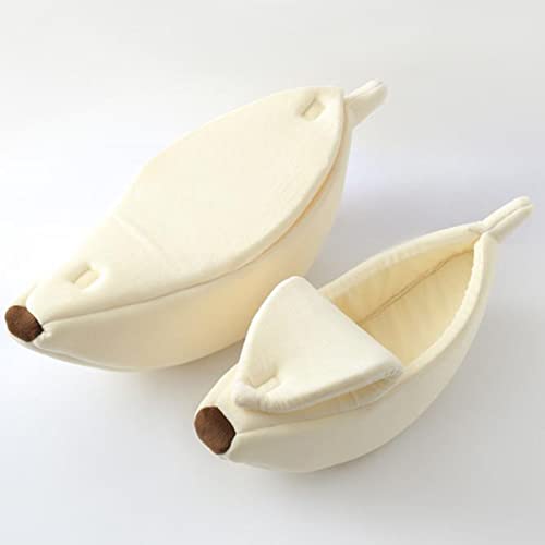 Haustierbett In Bananenform – Größe S (70x38x13 Cm), Rutschfest, Weich Gefüllt, Für Hunde Und Katzen