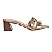 Calvin Klein Women's Andrae Heeled Sandal, Bronze Leather 750, 8.5