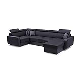 Ecksofa MAXIM| Funktionales und bequemes Ecksofa mit Schlaffunktion und 2 X Bettkasten