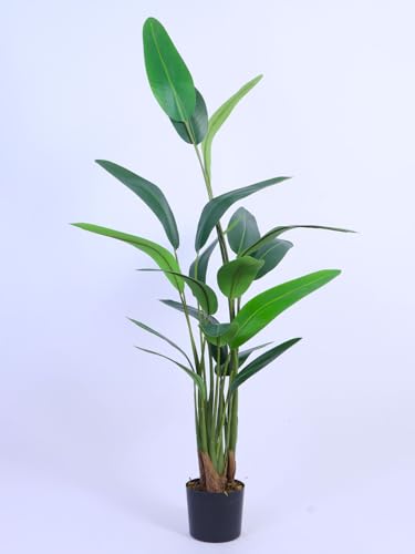 Image of ARICK DECOR 6Ft Artificial Bird of Paradise Plant in Pot, 6ft Large Faux Strelitzia Reginae Tree for Home Decor, Office, Living Room & Corner Accent