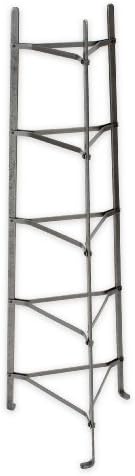 Enclume 5-Tier Cookware Stand, Free Standing Pot Rack, Hammered S...