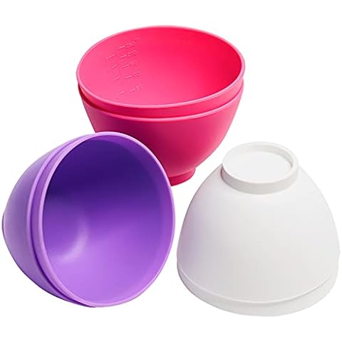 6 Pcs Silicone Pinch Bowls - 10*7cm, Reusable Soup Bowls and Cereal Bowls, Mixing Bowls for Measuring Suitable for Facial Mask, Sauce, Snack and DIY Crafts Cover
