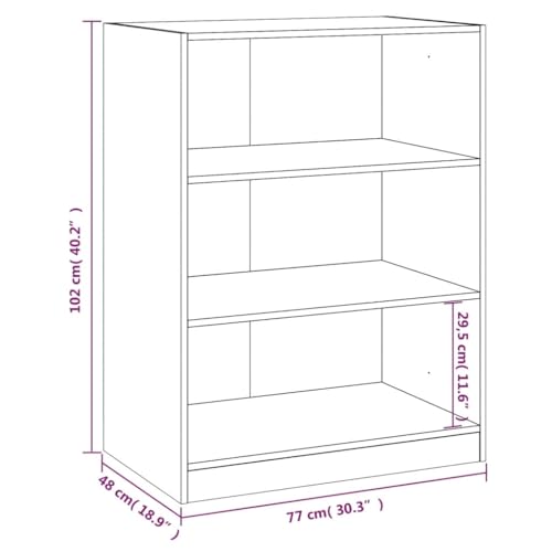 Armario gris hormigón 77x48x102 cm compacto y robusto de madera 2