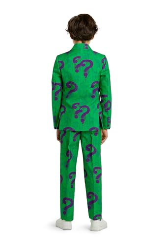 Offstream Kids The Joker Outfit - Halloween, Batman Villains Outfit for Boys - Including Blazer, Pants and Tie - Purple