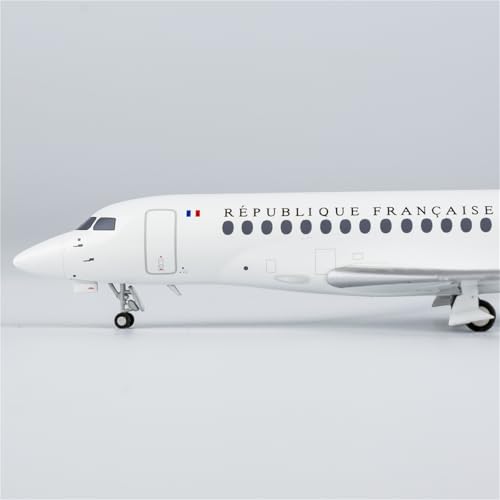 Modelo de avión Falcon 7X réplica diecast 1/200 con acabado premium 5