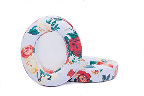 Damex Headphones Replacement Ear Pads - only Compatible with Beats Sutdio2 & 3 Wireless(White Floral)